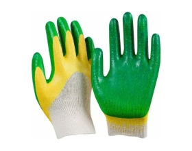 Рабочие перчатки с двойным латексным покрытием Русский Мастер XL/10 РМ-380457