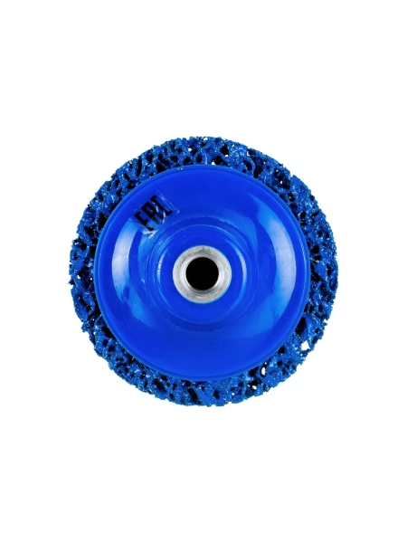 Круг для снятия ржавчины на резьбе синий (100 мм; M14) Русский Мастер РМ-90474