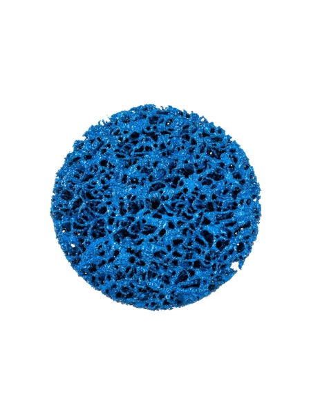 Круг для снятия ржавчины на резьбе синий (100 мм; M14) Русский Мастер РМ-90474