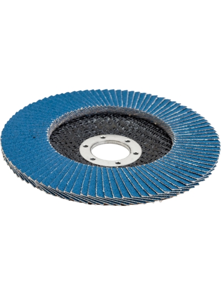 Круг лепестковый торцевой по металлу PROFI (125х22 мм; Р80; циркониевый корунд) Русский Мастер РМ-90276