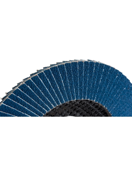 Круг лепестковый торцевой по металлу PROFI (125х22 мм; Р80; циркониевый корунд) Русский Мастер РМ-90276