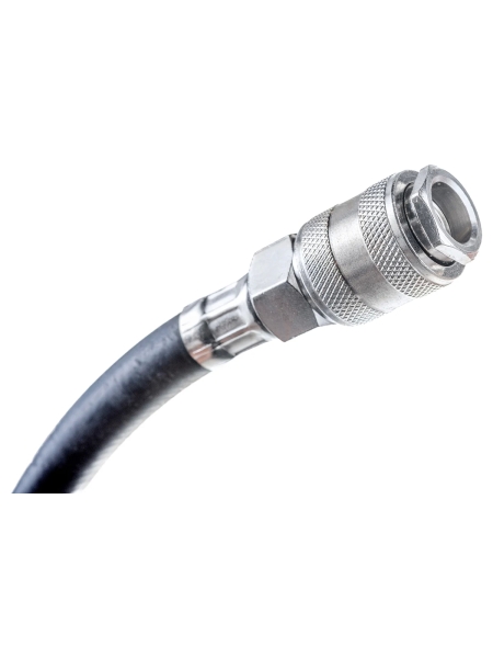 Шланг резиновый армированный чёрный с быстроразъемами (8х13 мм; 10 м) Русский Мастер РМ-70471