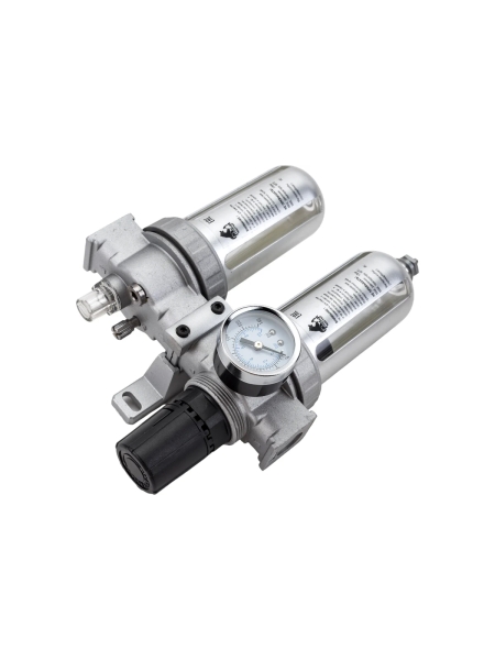 Фильтр-влагоотделитель с регулятором давления, манометром и лубрикатором AFRL80 Русский Мастер РМ-14924