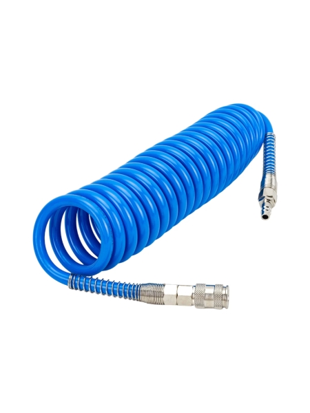 Шланг спиральный воздушный с быстросъемными соединениями (8х12 мм; 5 м) Русский Мастер РМ-70112