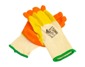 Рабочие перчатки с двойным латексным покрытием Русский Мастер, р.L (9), 2 шт. РМ-91409