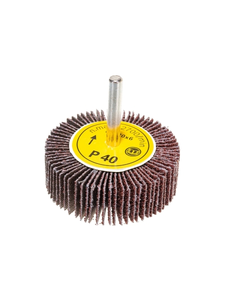 Круг шлифовальный лепестковый на шпильке (60х20х6 мм; P40) Русский Мастер РМ-53265
