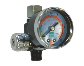 Регулятор давления с манометром для краскопульта Русский Мастер РМ-87326