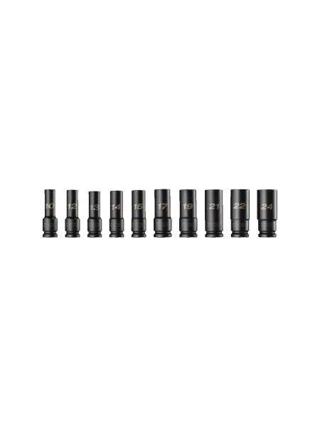Торцевые головки 10 шт.: 10-24 мм, 1/2"DR RHDIS10PC Ryobi 5132006071