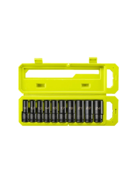 Торцевые головки 10 шт.: 10-24 мм, 1/2"DR RHDIS10PC Ryobi 5132006071