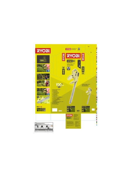 Кусторез Ryobi ONE+ RY18HT40A-113 5133004568