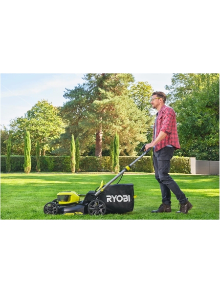 Аккумуляторная бесщеточная газонокосилка Ryobi 18В RY18LMX46A-0, 46см без АКБ и З/У 5133005789
