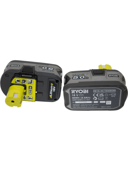Набор Ryobi ONE+ RC18120-250 5133003364 аккумулятор (18 В; 5.0 А*ч; Li-Ion) 2 шт. и зарядное устройство RC18120