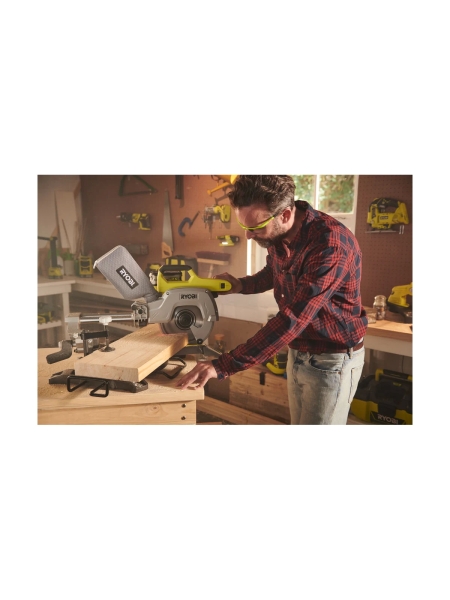 Аккумуляторная торцовочно-усовочная пила Ryobi ONE+ R18MS216-0 5133003597