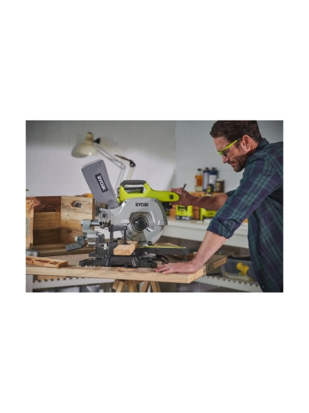 Аккумуляторная торцовочно-усовочная пила Ryobi ONE+ R18MS216-0 5133003597