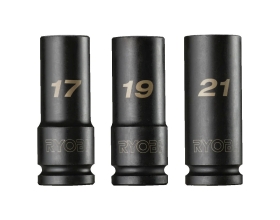 Торцевые головки 3 шт.: 17, 19, 21 мм, 1/2"DR RHDIS3PC Ryobi 5132006070