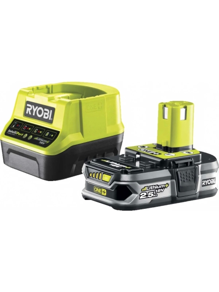 Набор Ryobi ONE+ RC18120-125 5133003359 аккумулятор (18 В; 2.5 А*ч; Li-Ion) и зарядное устройство RC18120