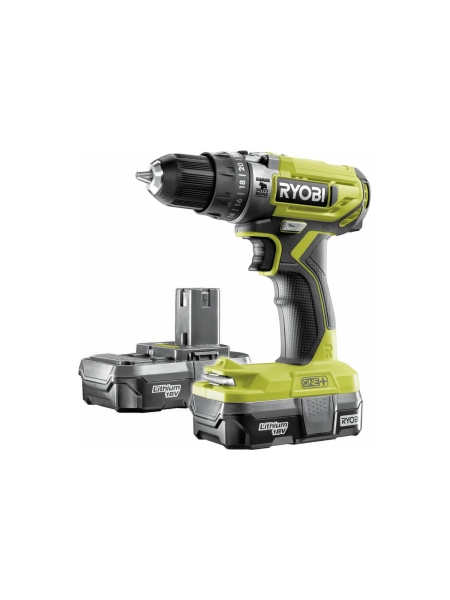 Аккумуляторная ударная дрель-шуруповерт Ryobi ONE+ R18PD2-213G 5133003824