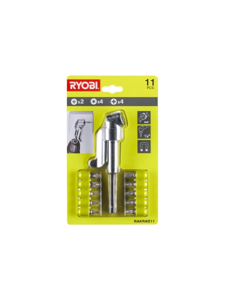 Насадка угловая с набором бит RAKRAD11 Ryobi 5132004834