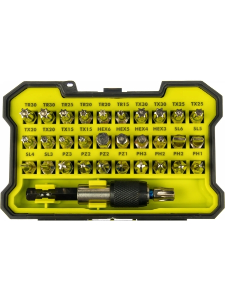 Набор бит с быстросъемным держателем бит 60 мм (32 шт) Ryobi RAK32MSD 5132002798