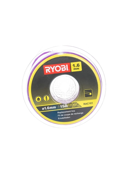 Леска для триммеров (1,6 мм; 15 м; круг) Ryobi RAC101 5132002638