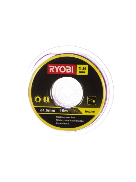 Леска для триммеров (1,6 мм; 15 м; круг) Ryobi RAC101 5132002638