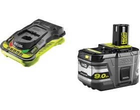 Набор Ryobi ONE+ RC18150-190 5133004421 аккумулятор (18 В, 9.0 A*ч; Li-Ion) и зарядное устройство RC18-150