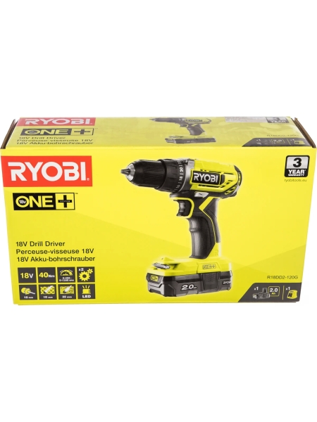 Дрель-шуруповерт Ryobi ONE+ R18DD2-120G 5133004419