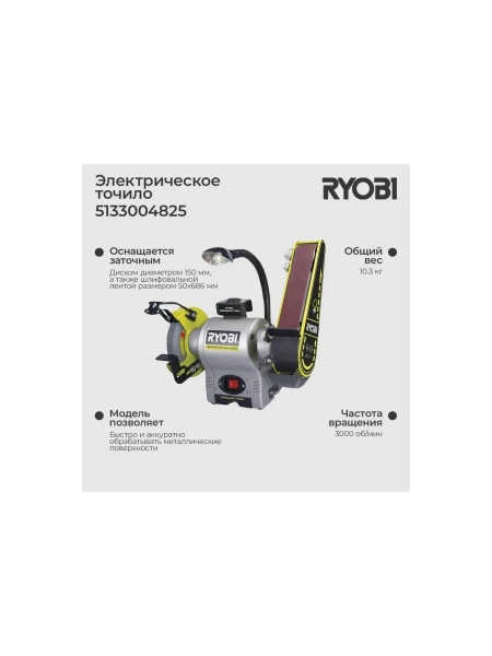 Точило Ryobi RBGL250G 5133004825
