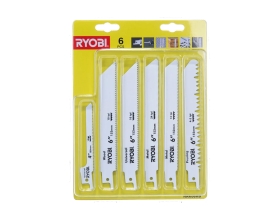 Набор полотен для сабельной пилы 6 шт. Ryobi RAK06RB 5132002547