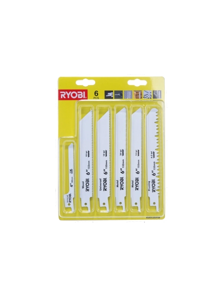Набор полотен для сабельной пилы 6 шт. Ryobi RAK06RB 5132002547
