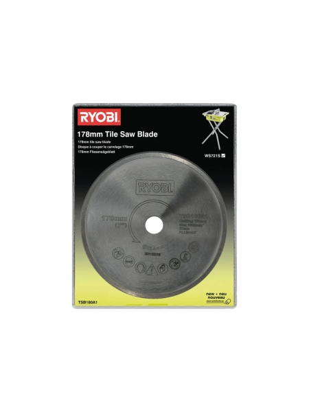 Диск алмазный по плитке (178х25.4 мм) Ryobi TSB180A1 5132002694