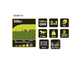 Бензиновая газонокосилка Ryobi RLM4114 5133002884