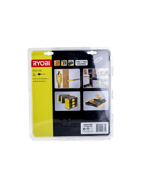 Набор перьевых сверл 7 шт. Ryobi RAK07SB 5132002252