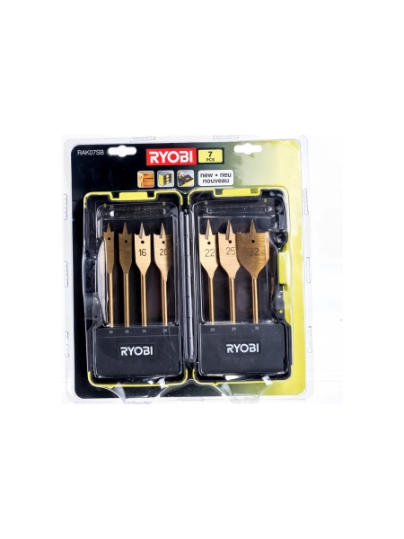 Набор перьевых сверл 7 шт. Ryobi RAK07SB 5132002252