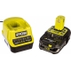 Набор Ryobi ONE+ RC18120-115 5133003357 аккумулятор (18 В; 1.5 А*ч; Li-Ion) и зарядное устройство RC18120