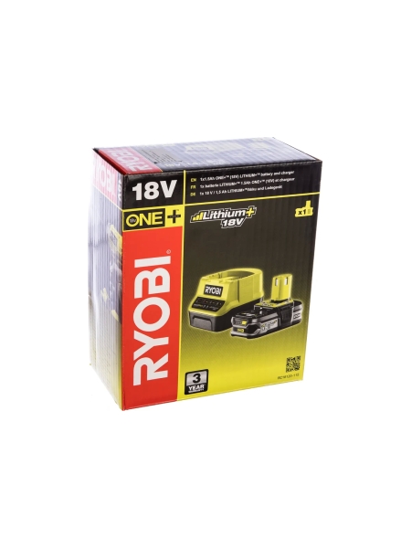 Набор Ryobi ONE+ RC18120-115 5133003357 аккумулятор (18 В; 1.5 А*ч; Li-Ion) и зарядное устройство RC18120