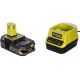 Набор Ryobi ONE+ RC18120-115 5133003357 аккумулятор (18 В; 1.5 А*ч; Li-Ion) и зарядное устройство RC18120