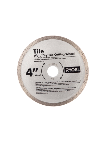 Диск алмазный (102х16 мм) для плиткореза ONE+ Ryobi TSBA1 5132002473