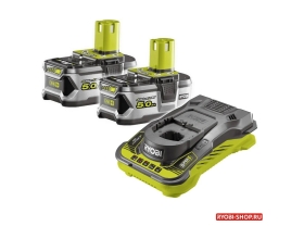 Набор Ryobi ONE+ ONE+: 2 аккумулятора 5.0Ач и зарядное устройство RC18150 RC18150-250 5133004422
