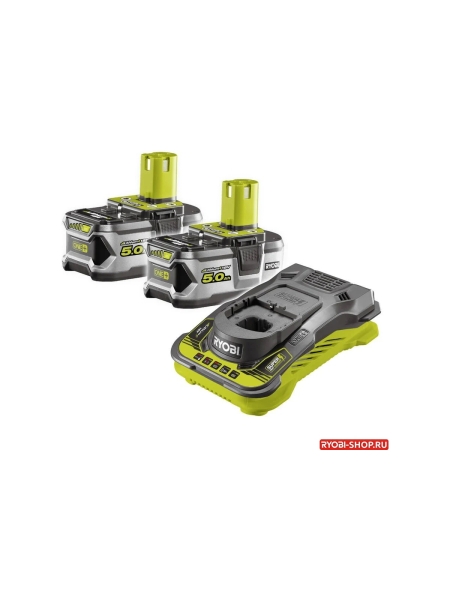 Набор Ryobi ONE+ ONE+: 2 аккумулятора 5.0Ач и зарядное устройство RC18150 RC18150-250 5133004422