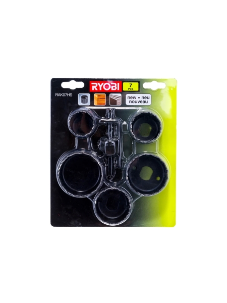 Набор пильных коронок 7 шт. Ryobi RAK07HS 5132002548