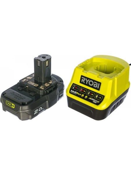 Набор Ryobi ONE+ RC18120-120 5133003368 аккумулятор (18 В; 2.0 А*ч; Li-Ion) и зарядное устройство RC18120