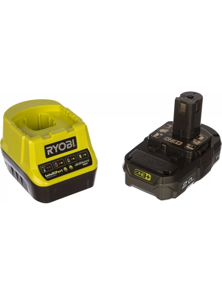 Набор Ryobi ONE+ RC18120-120 5133003368 аккумулятор (18 В; 2.0 А*ч; Li-Ion) и зарядное устройство RC18120