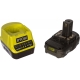 Набор Ryobi ONE+ RC18120-120 5133003368 аккумулятор (18 В; 2.0 А*ч; Li-Ion) и зарядное устройство RC18120