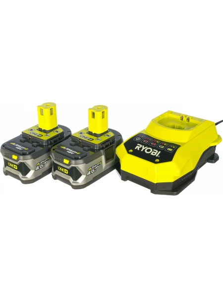 Набор Ryobi ONE+ RBC18LL40 5133001916 аккумулятор (18 В; 4.0 А*ч; Li-Ion) 2 шт. и зарядное устройство