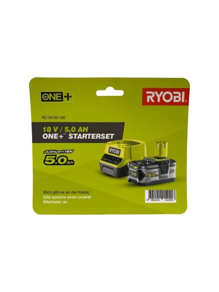 Набор Ryobi ONE+ RC18120-150 5133003366 аккумулятор (18 В; 5.0 А*ч; Li-Ion) и зарядное устройство RC18120