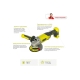 Аккумуляторная угловая шлифмашина Ryobi ONE+ R18AG-0 5133001903