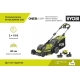 Бесщеточная газонокосилка Ryobi ONE+ 18В RY18LMX40B-150 5133005480