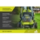 Бесщеточная газонокосилка Ryobi ONE+ 18В RY18LMX40B-150 5133005480