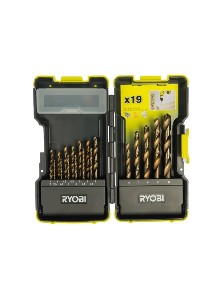 Набор сверл (19 шт.) RAK19HSS Ryobi 5132002258